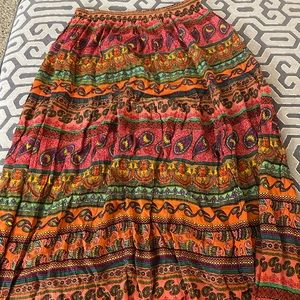 Boho maxi skirt